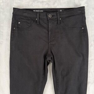 AG Adriano Goldschmied Legging Ankle Black Super Skinny Jeans 26R (Fit 28x28)